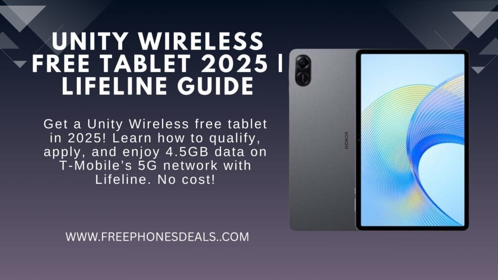 Unity Wireless Free Tablet | Lifeline Guide 1 Unity Wireless Free Tablet 2025 Lifeline Guide
